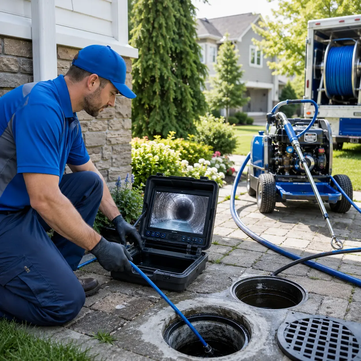 Outdoor drain cleaning professionals serving Andover, NJ